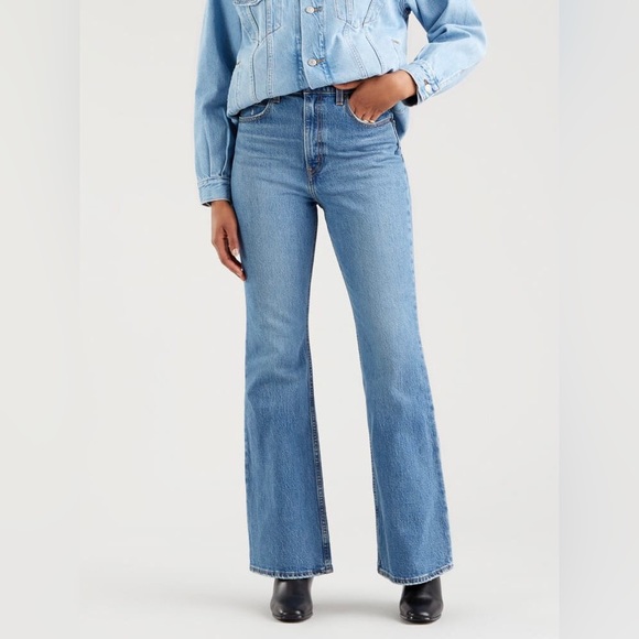 Levi’s 70s High Rise Flare Jeans size 28 in Sonoma Walks - Picture 1 of 5